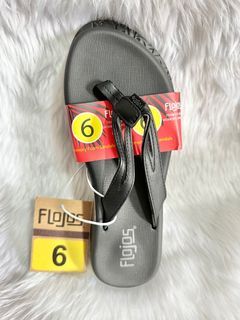 Original Flojos Women’s Memory Foam Sandals with Black Tie Dye Strap Size 6