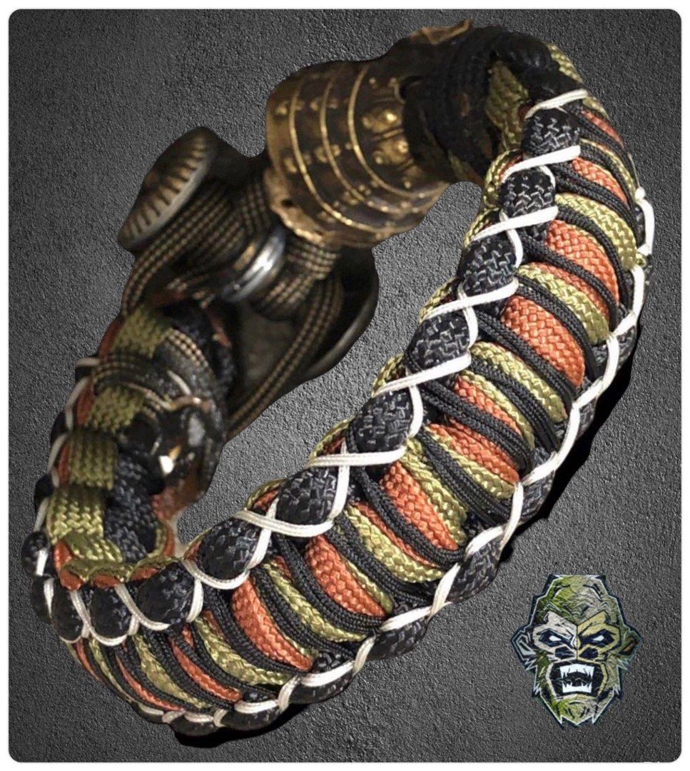 Paracord Bracelet Bronze Samurai Paracord Bracelet Samurai Materials Bronze With Patina. Style By d stitch 100 Stitch In Singapore DM FOR