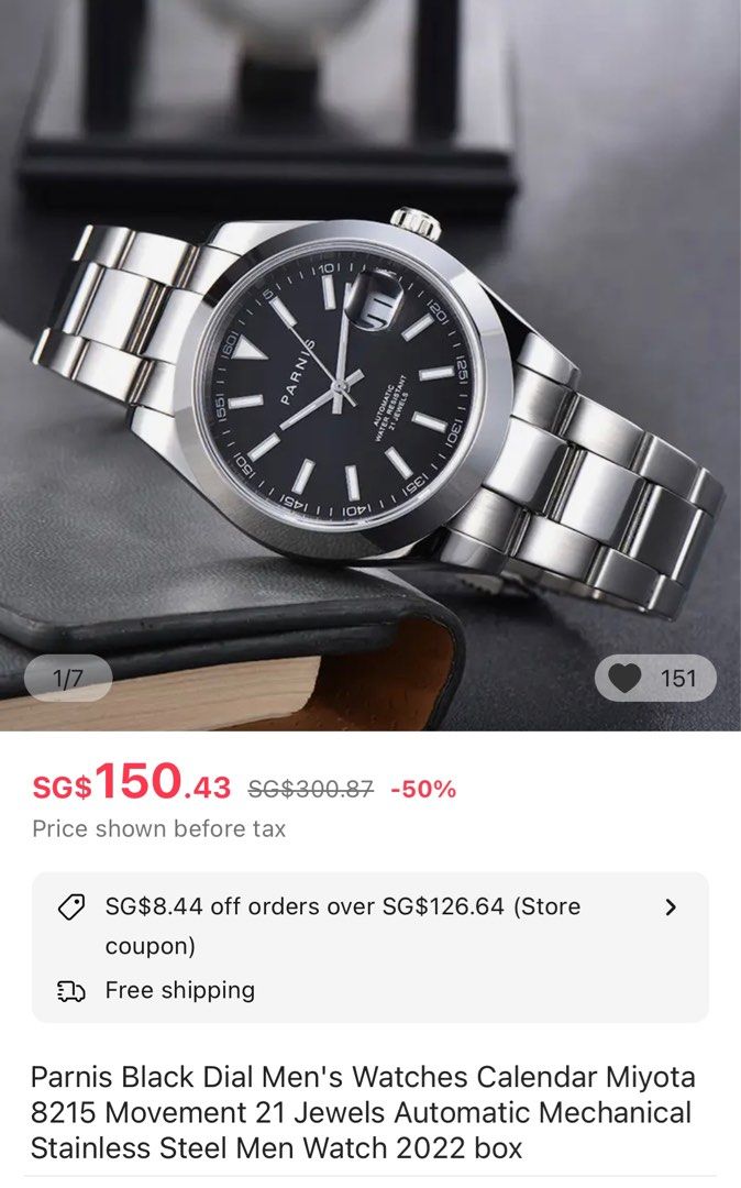 Parnis homage outlet watches