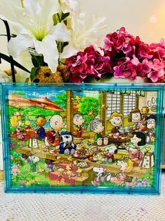 Peanut snoopy puzzle with frame