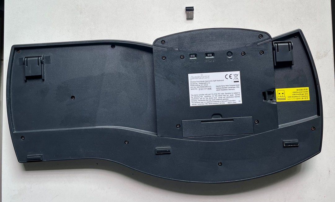 PERIXX brand dual mode wireless split keyboard, Computers & Tech, Parts