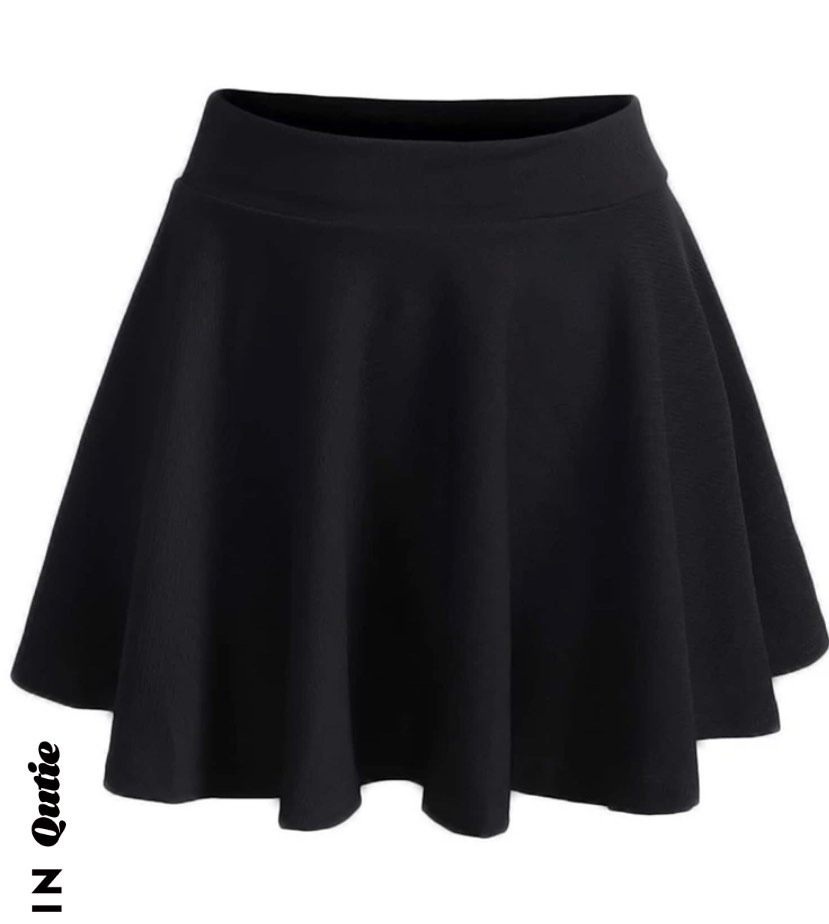 Plus Elastic Waist Solid Skirt Women s Fashion Bottoms Skirts