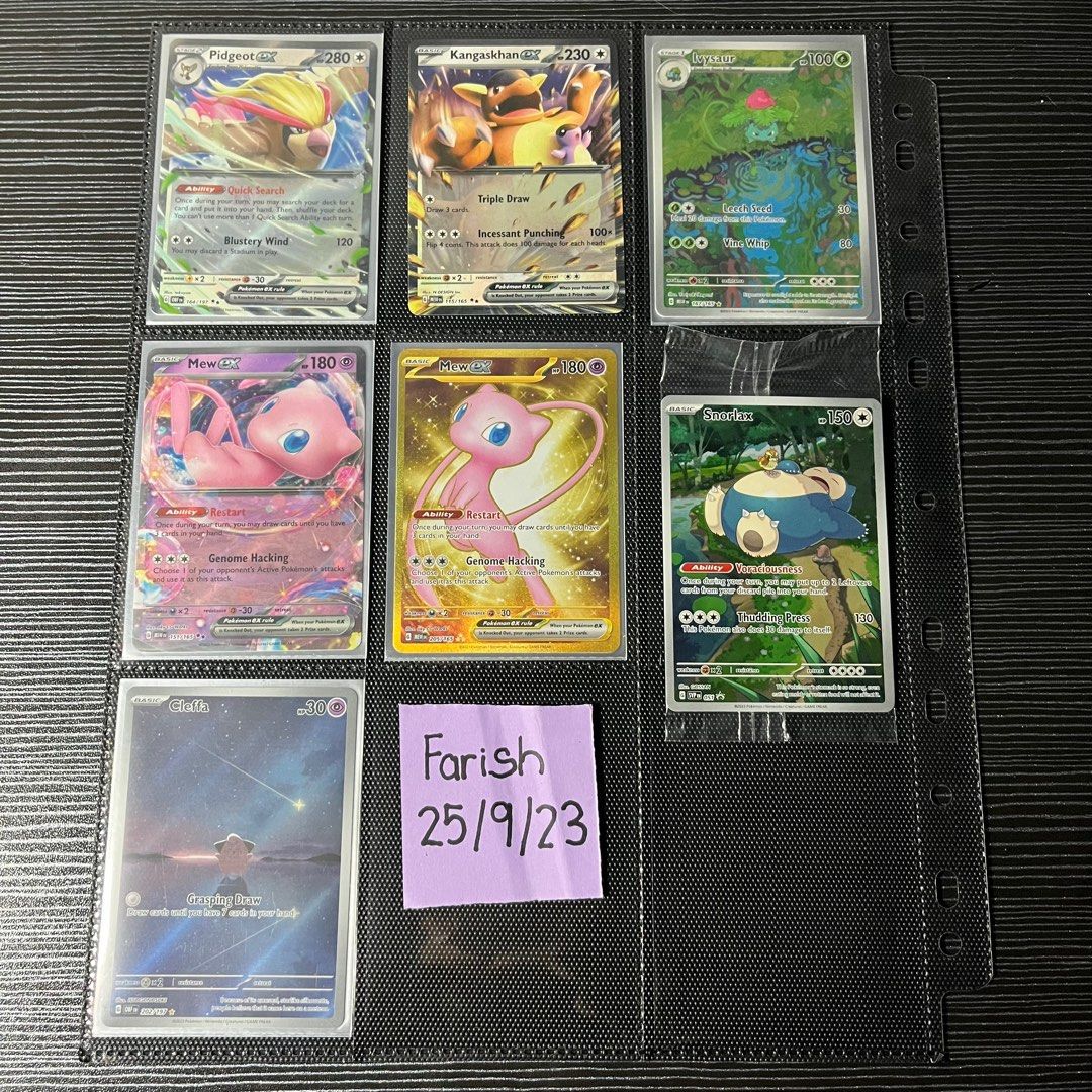 Kangaskhan ex 115/165 RR Pokemon Card Japanese Pokemon Card 151 SV2a,  Hobbies & Toys, Toys & Games on Carousell