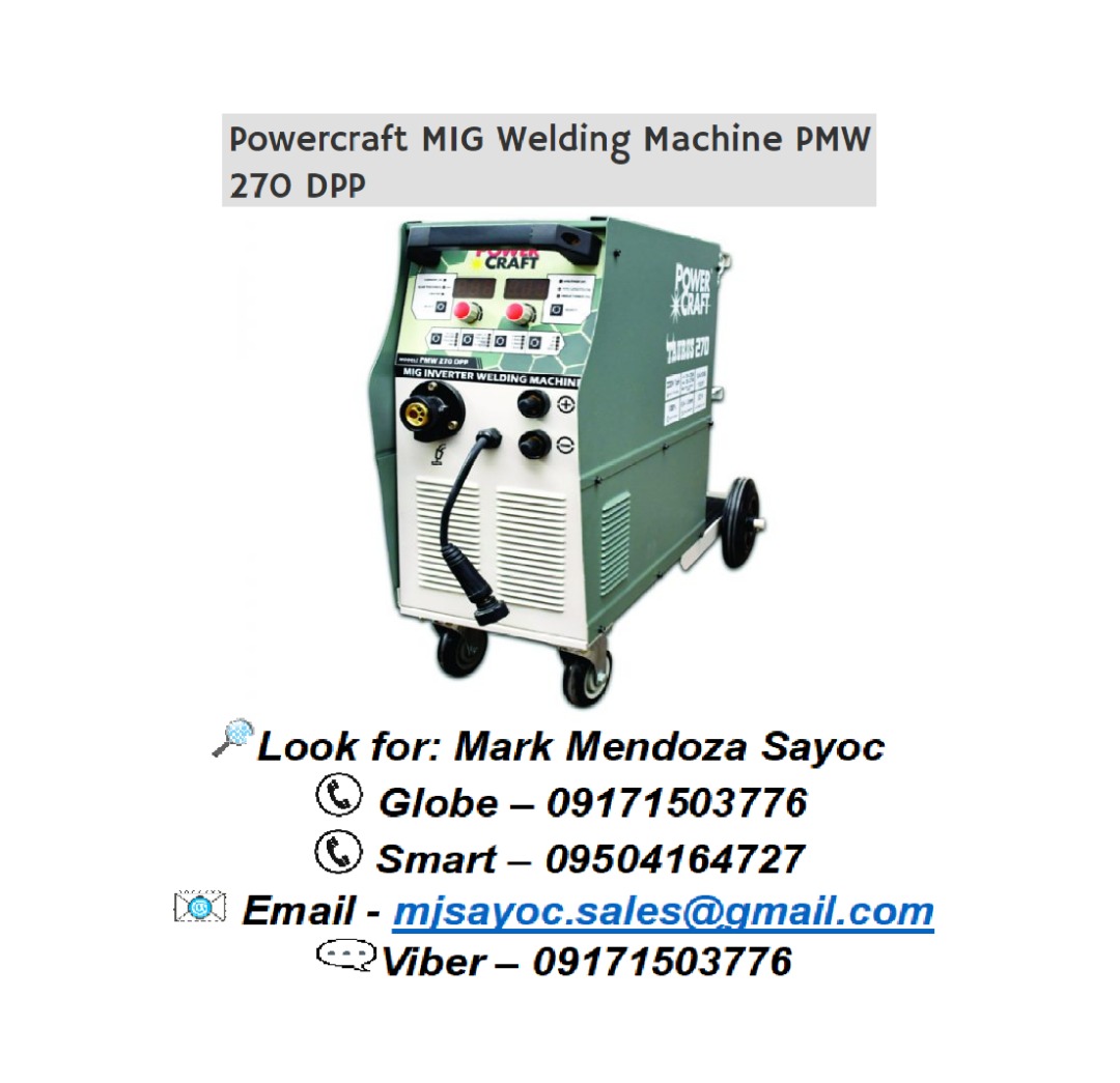 Powercraft MIG Welding Machine PMW 270 DPP, Commercial & Industrial
