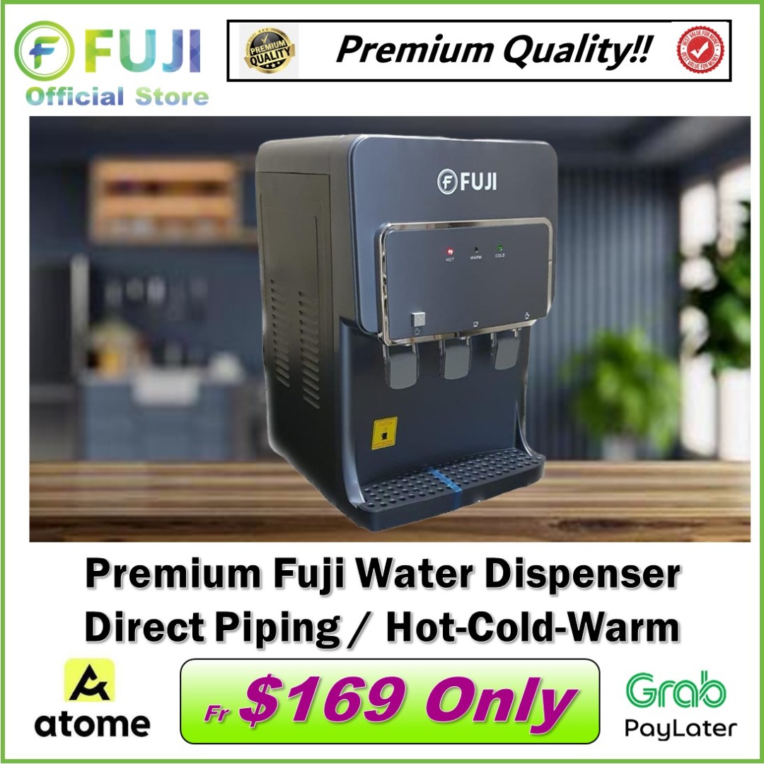 Premium Fuji Water Dispenser With Compressor Cooler & Direct Piping To