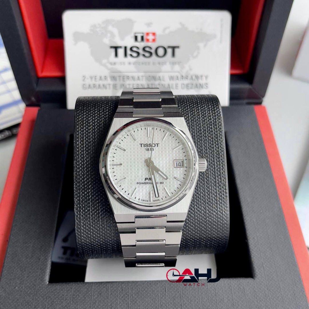 Tissot powermatic 80 mother of pearl dial ladies 2025 watch