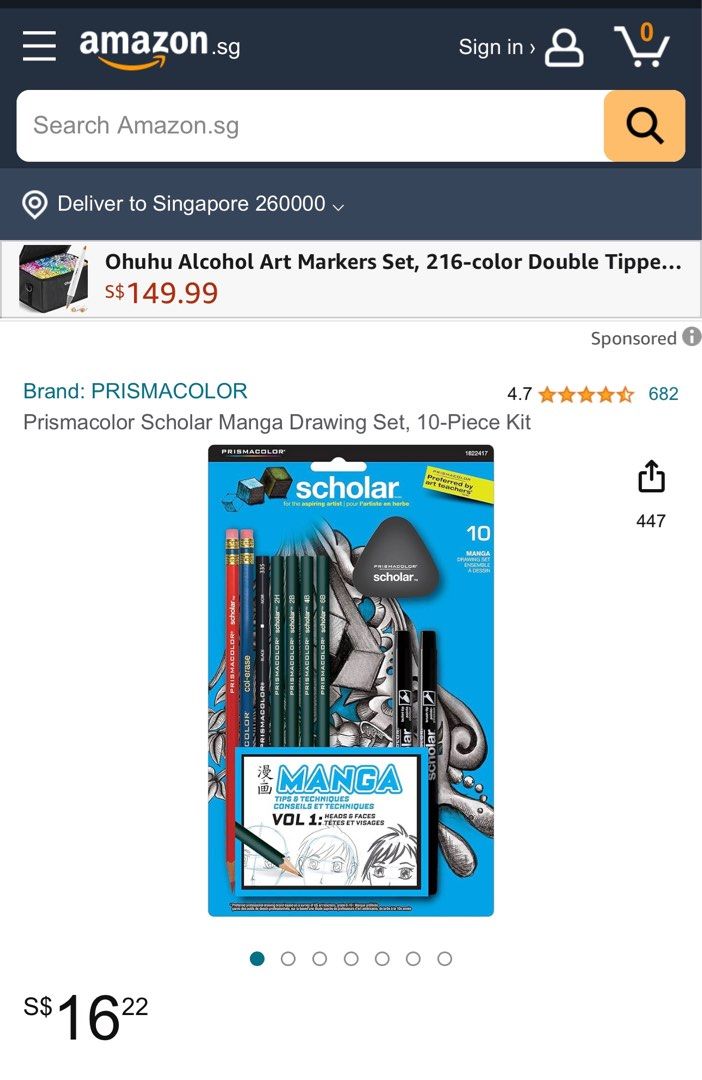 Prismacolor Scholar Manga Drawing Set 10 Piece Kit - Office Depot