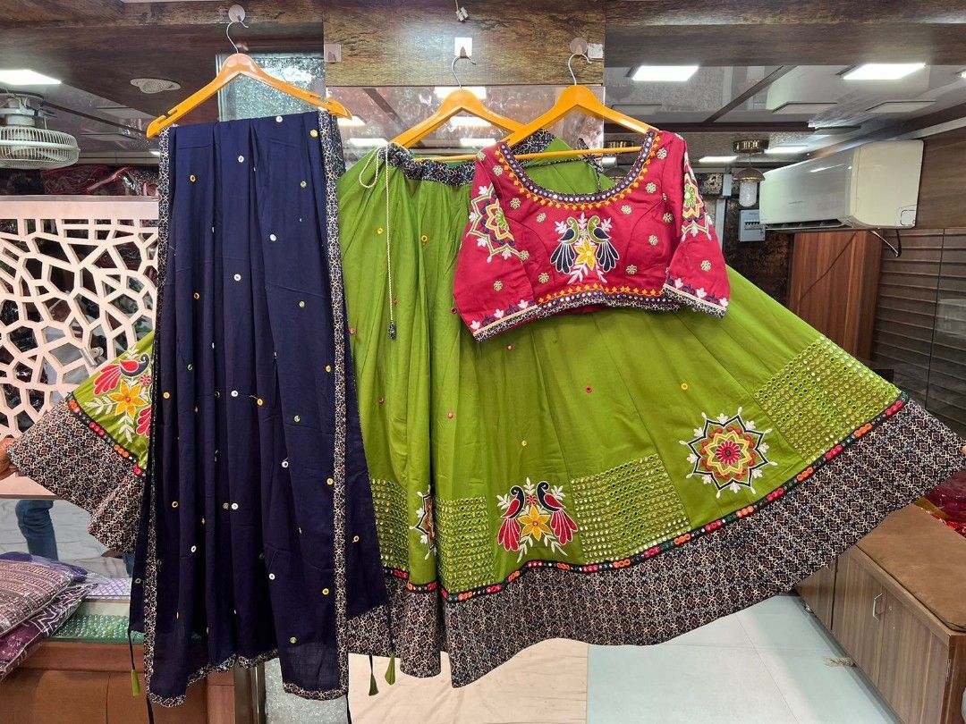 Gamthi work chaniya discount choli