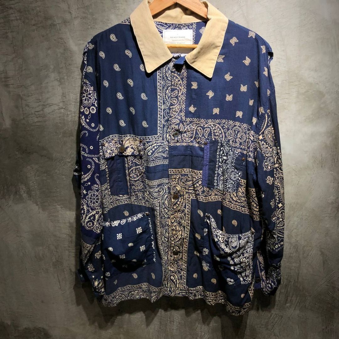 Readymade Bandana Burn coat, Luxury, Apparel on Carousell
