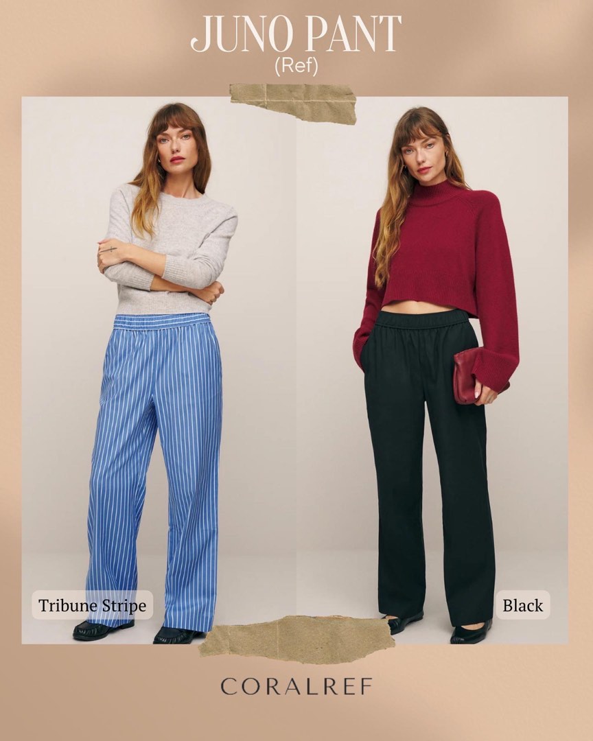 Reformation Juno Pants Women s Fashion Bottoms Other Bottoms