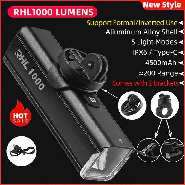 1000lm best sale bike light