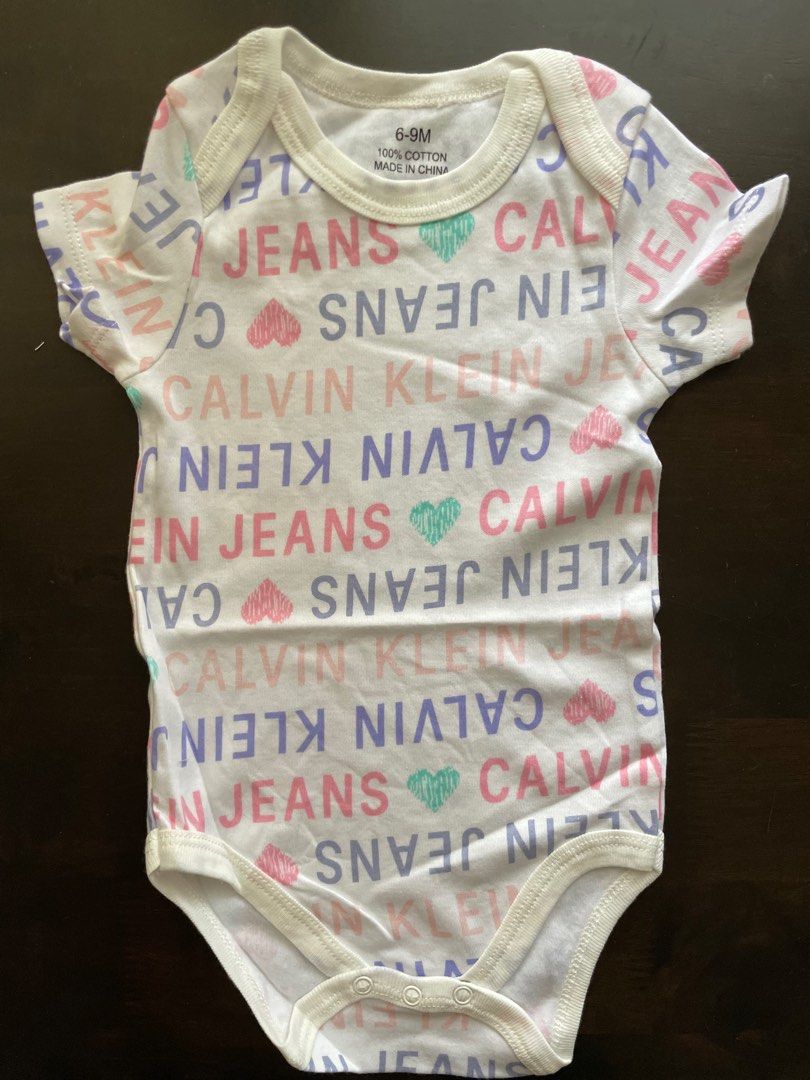 Calvin klein romper baby discount
