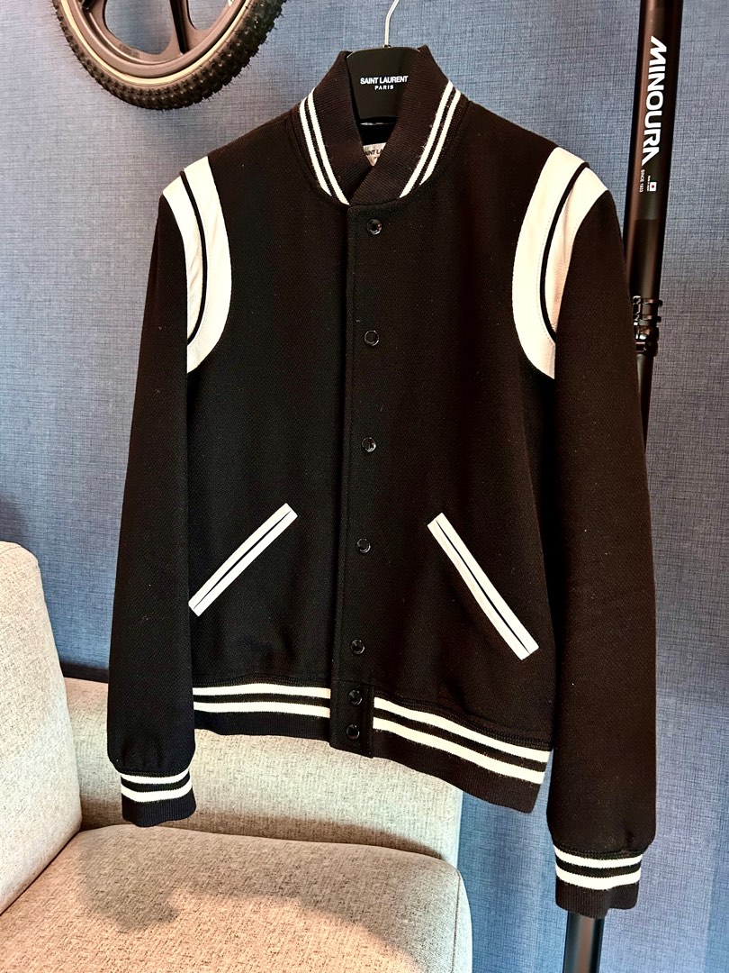 Saint Laurent Teddy Jacket (Sz 48), Luxury, Apparel on Carousell