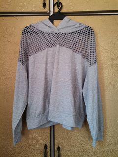 Shein curve plus size gray fashion hoodie