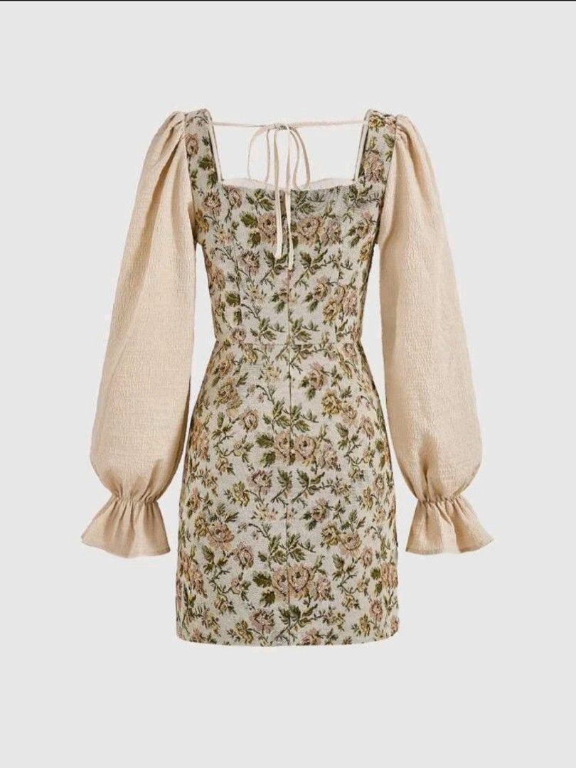 SHEIN Floral Dress (Category: Dresses) located in Dupax Del Norte. Submitted by i.lsvea (Listing ID 1256778970, Image 2). Description: Used once only! Size M on tag No flaws.