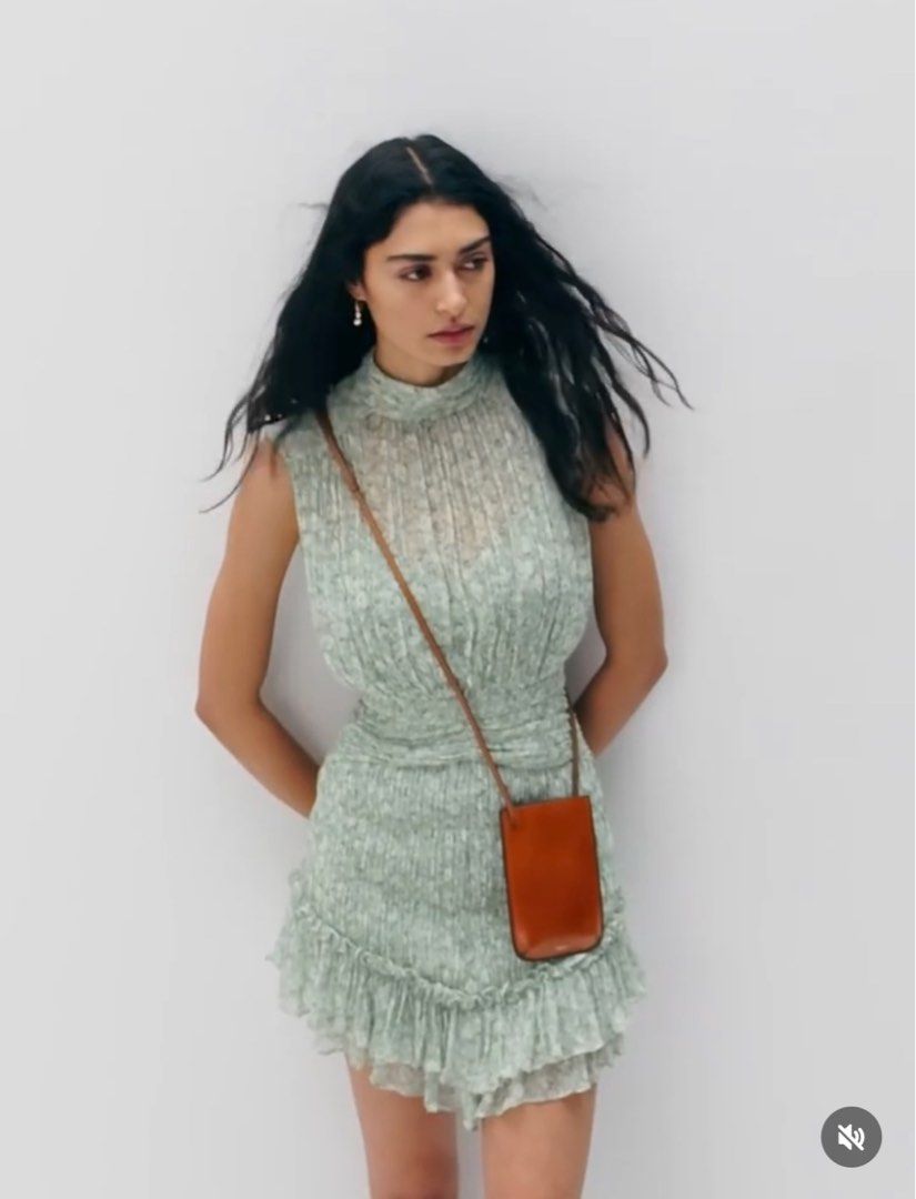 shona joy green mini dress Mac Duggal A-line Embellished Mesh Dress main image 0