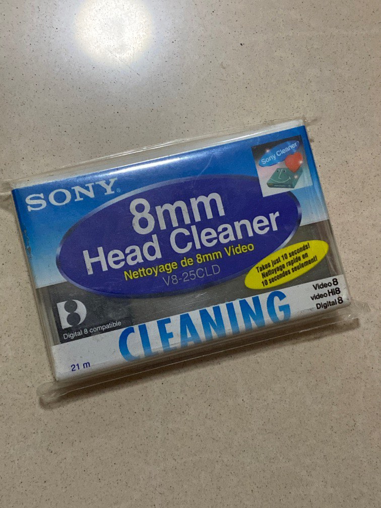 Cassette de nettoyage Hi8 Sony V8-25CLD - 8mm - Caméscope Digital8