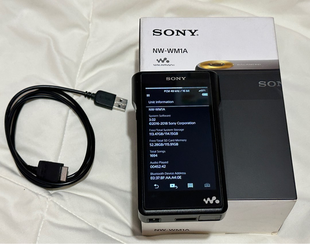 Sony NW-WM1A (黑磚)連全新原裝套, 音響器材, 可攜式音響設備- Carousell