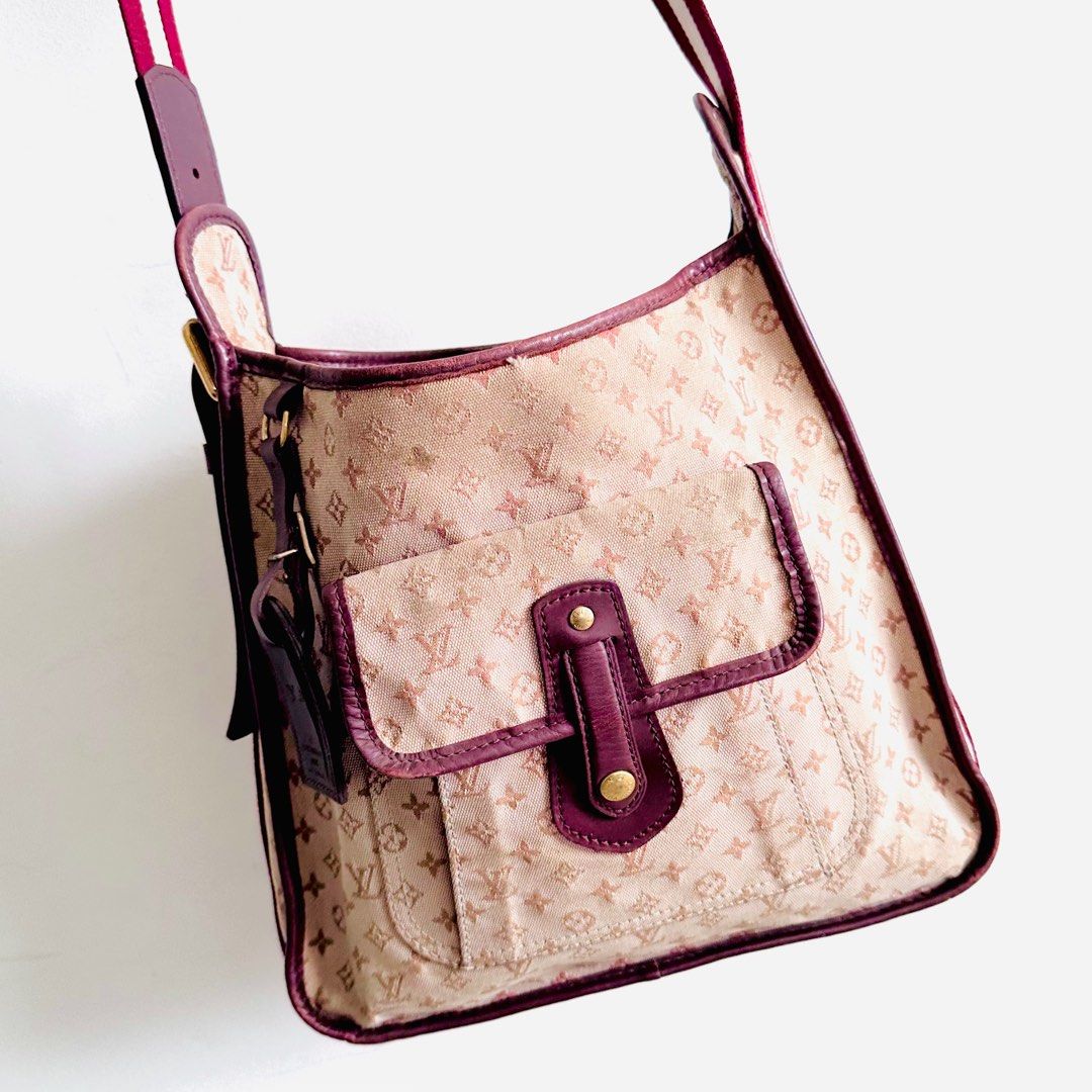 Louis Vuitton Pink Mini Lin Mary Kate Pochette - shop 