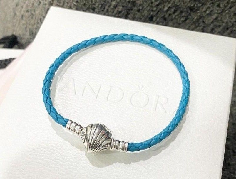Pandora blue leather sales bracelet sale