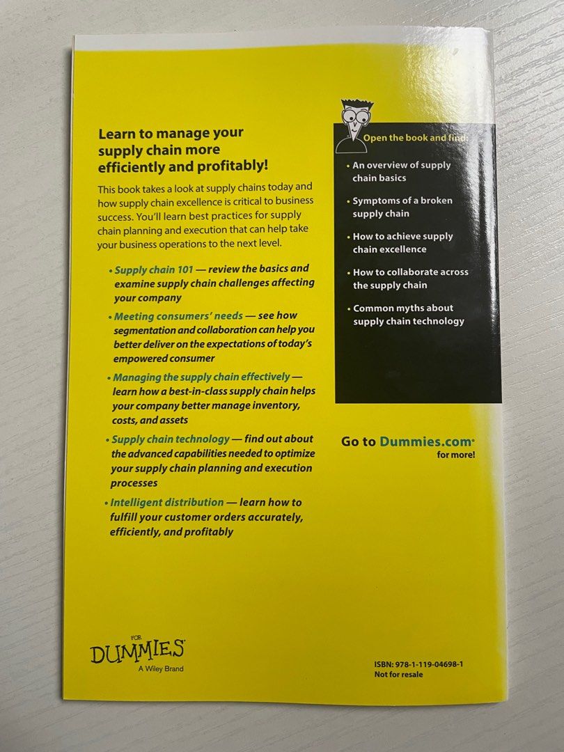 Supply Chain for Dummies, Everything Else on Carousell