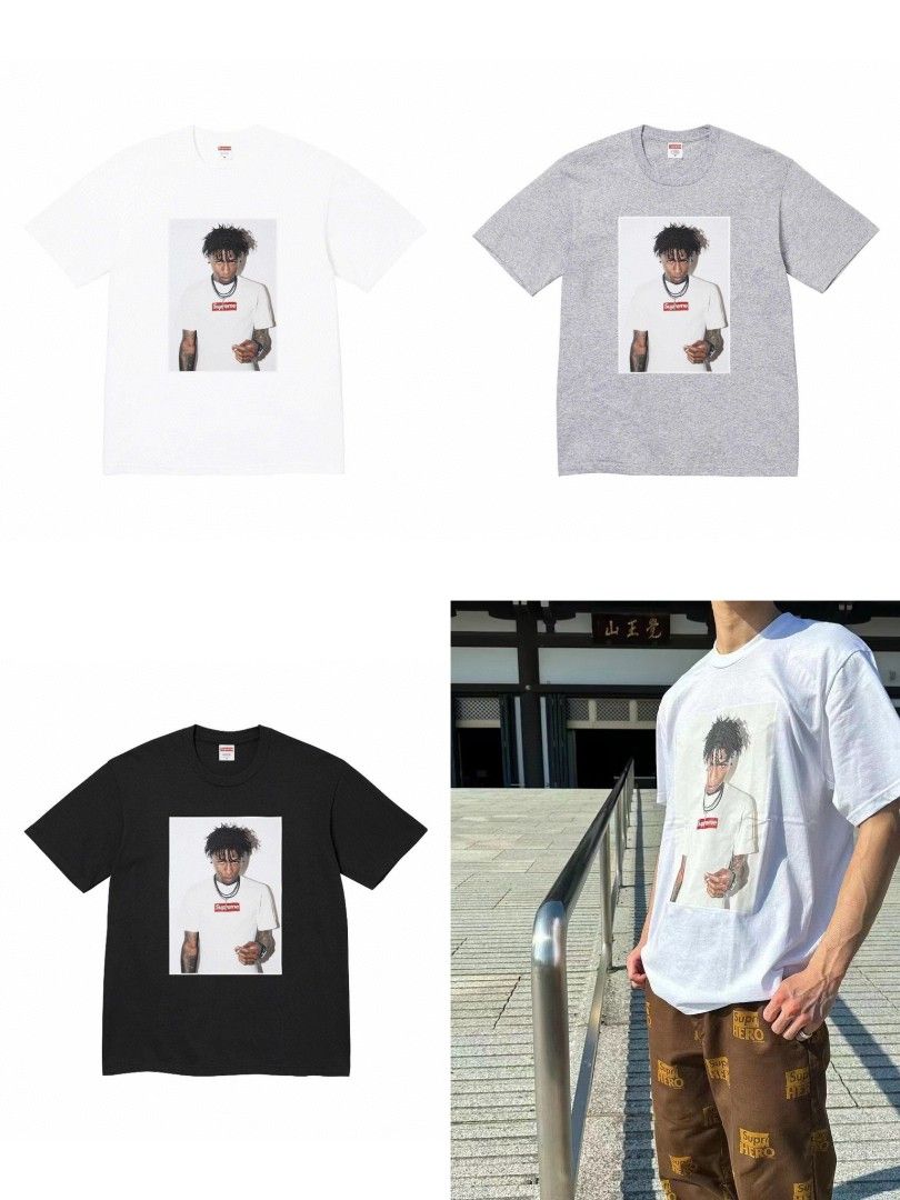 SUPREME FW23 WEEK1 NBA YOUNGBOY TEE 人物bogo印花短袖t恤, 女裝