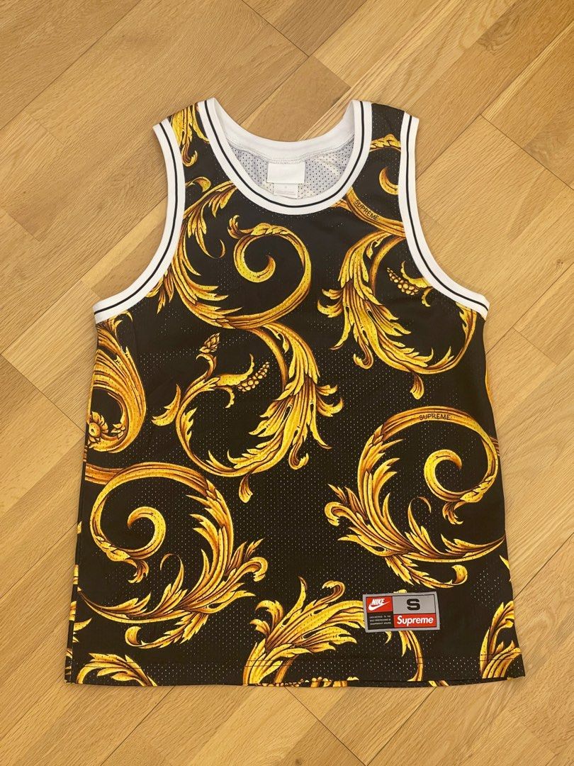 SUPREME x NIKE basketball Jersey size S 籃球背心black 黑鳳凰稻草