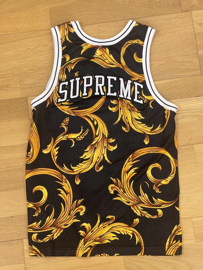 SUPREME x NIKE basketball Jersey size S 籃球背心black 黑鳳凰稻草