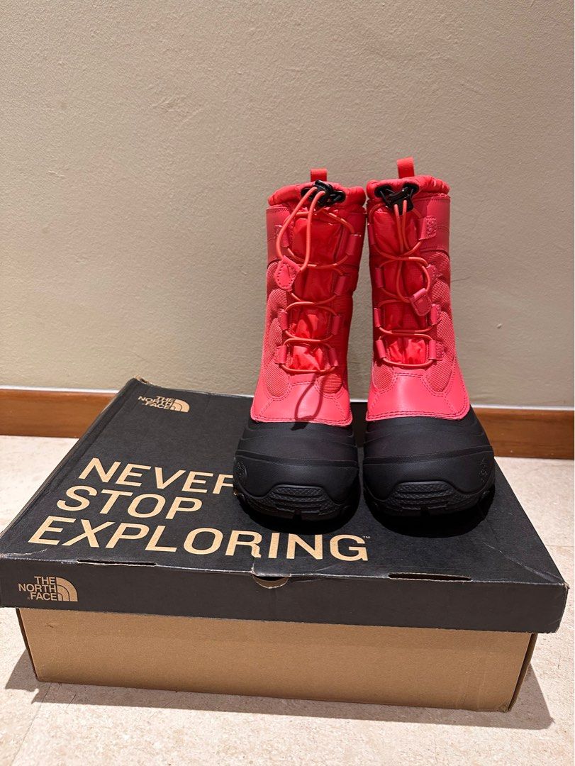 Red north on sale face boots