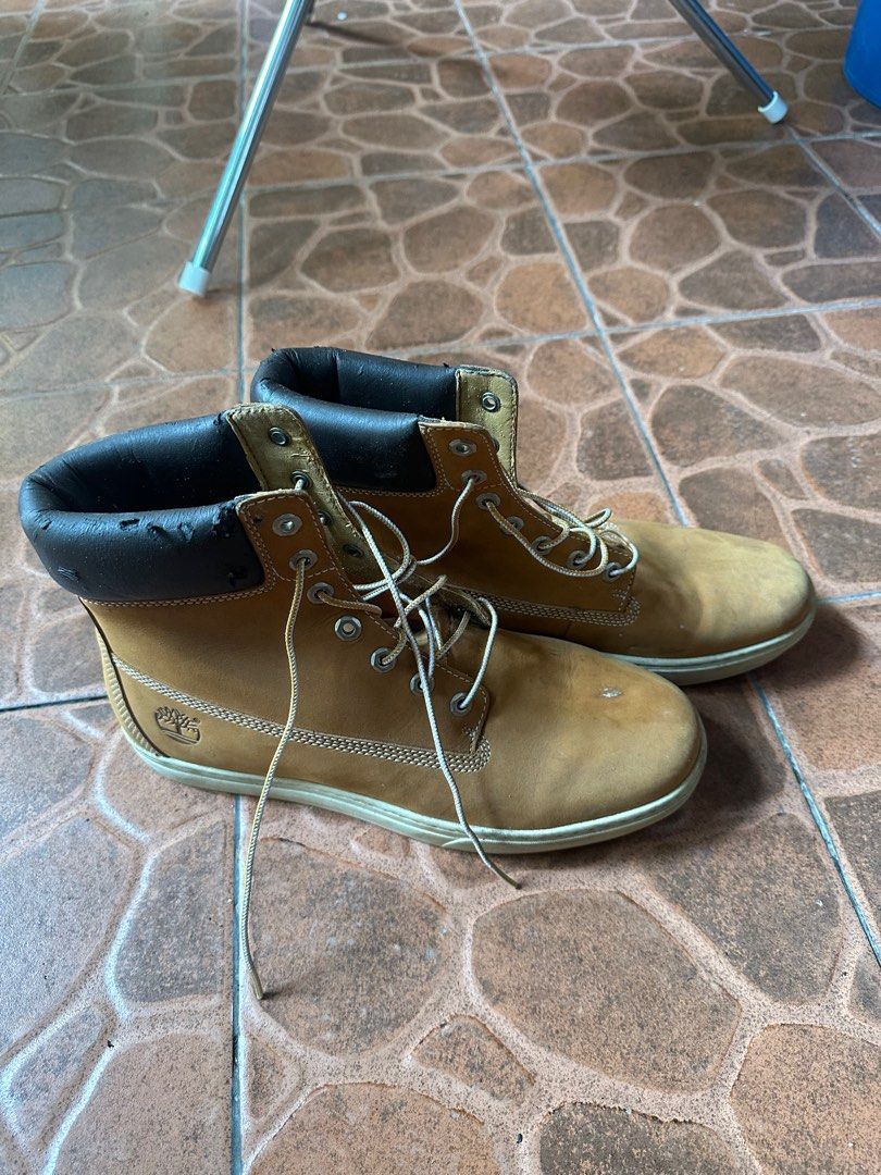 Timberland Leather Boots UK10 11M Men s Fashion Footwear