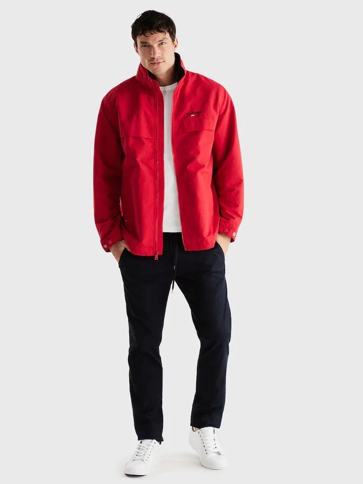 Red tommy hilfiger yacht jacket online