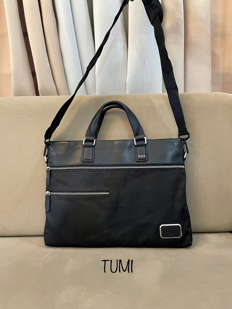 TUMI Slim Laptop Bag, Luxury, Bags & Wallets on Carousell