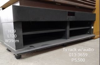 Tv rack w/audio