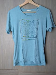 Uniqlo T恤 UT 上衣 Shirt 藍色 男版S號