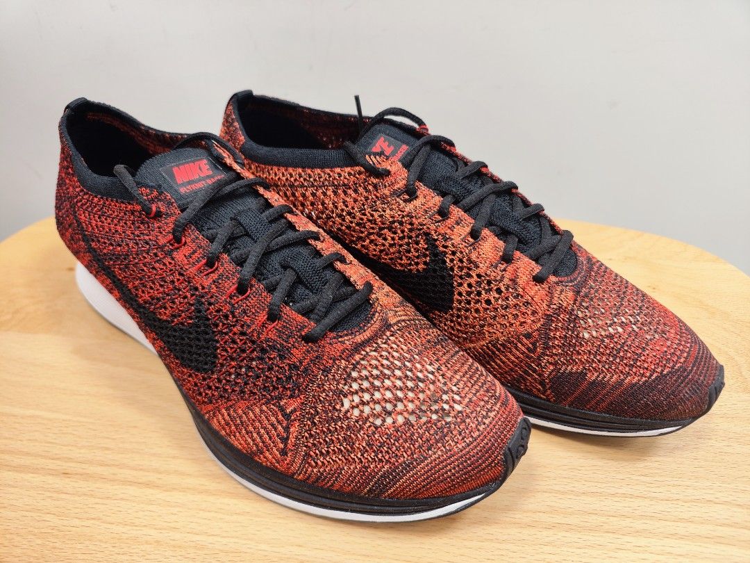 US 10.5 Brand New No Box Nike Flyknit Racer University Red