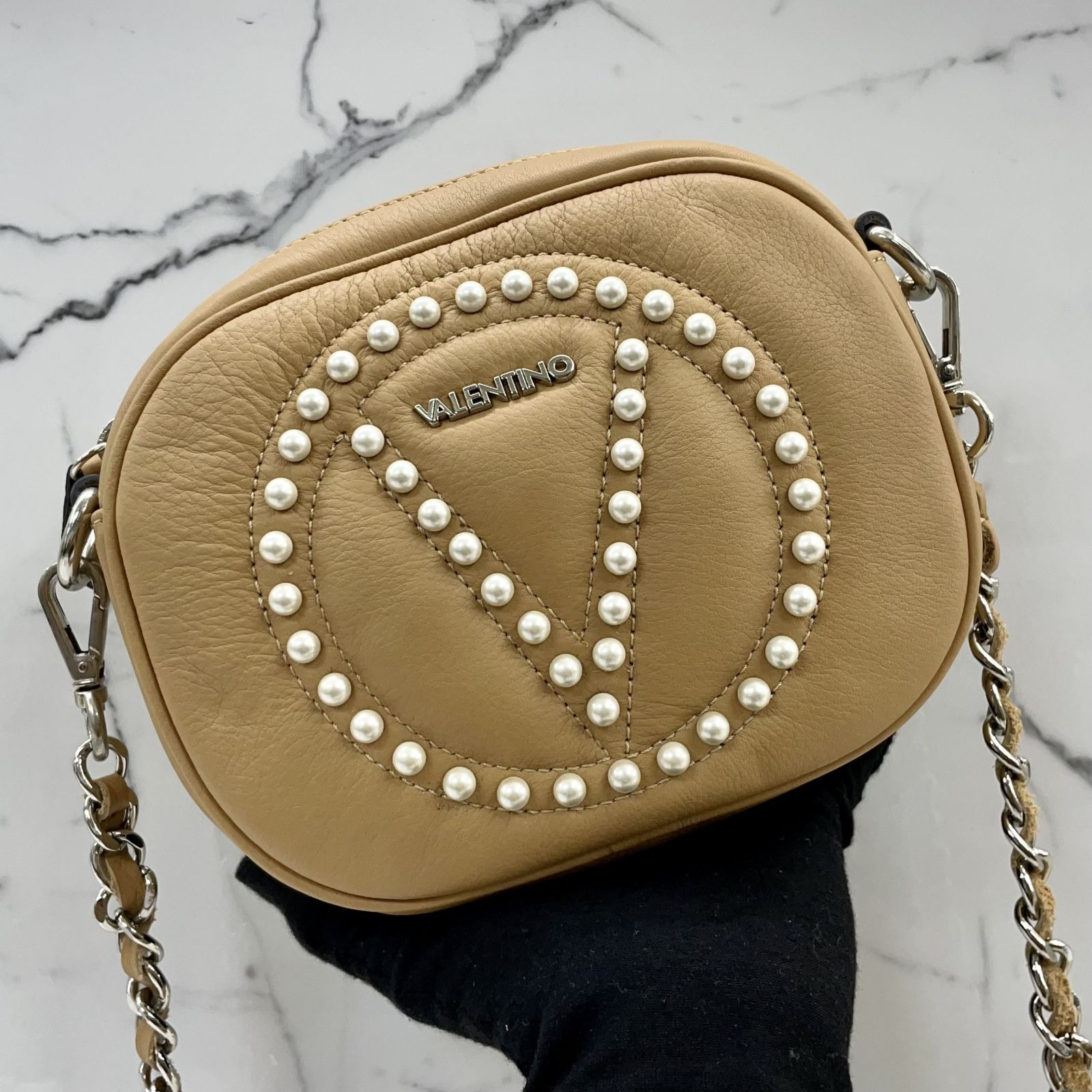 Mia rock leather crossbody store bag