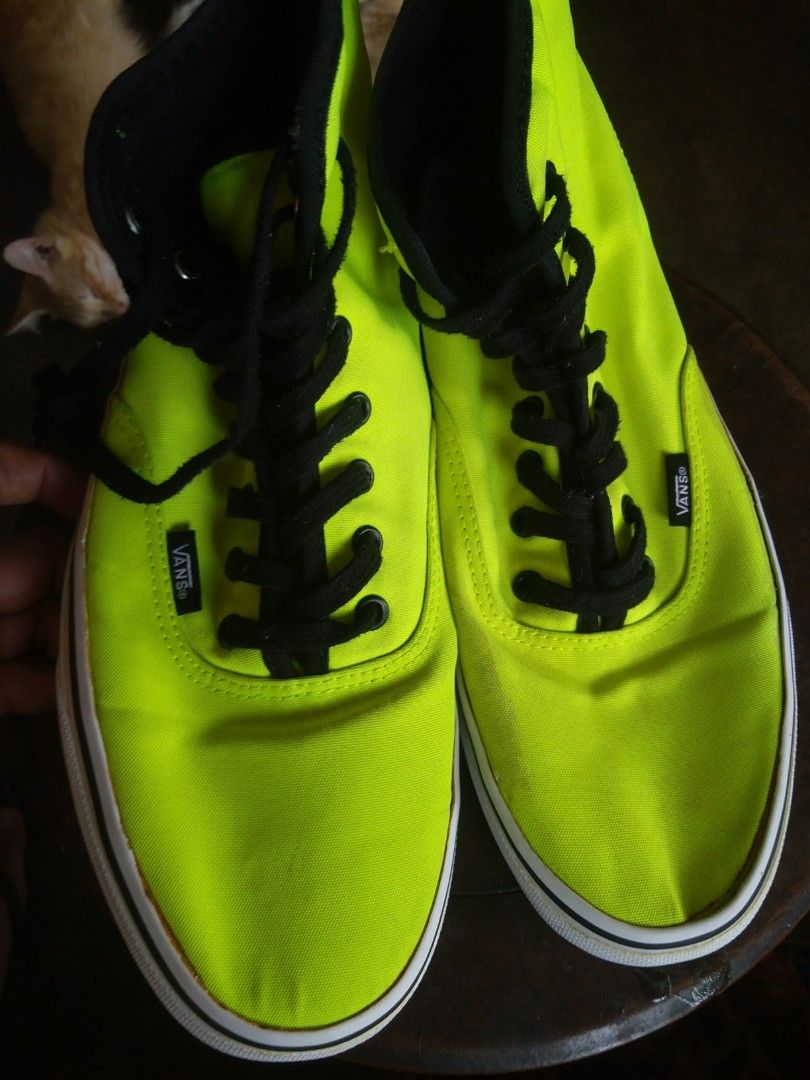 Lime green vans sale shoes