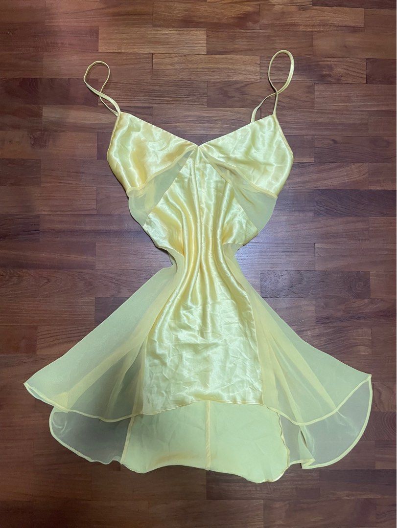 victoria secret vintage semi-sheer y2k slip dress nightgown