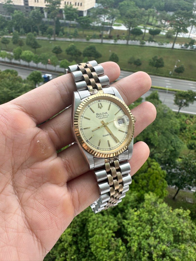 Bulova super outlet seville calendar quartz