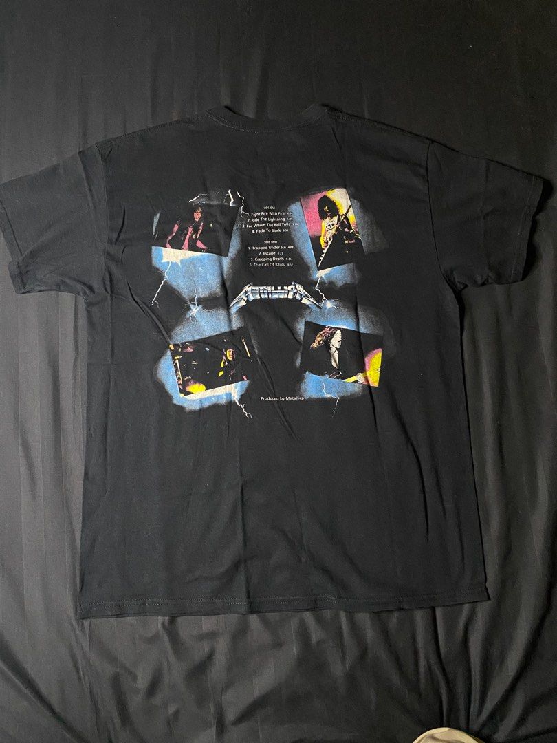Vintage Metallica Ride The Lightning Men s Fashion Tops Sets