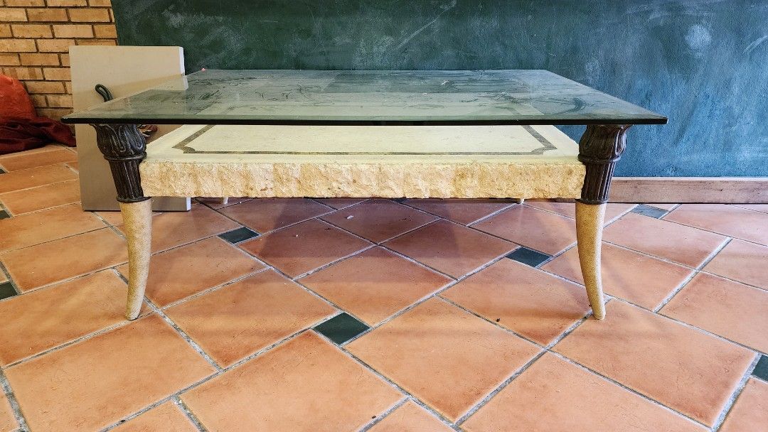Vintage Stone Coffee Table Furniture Home Living Furniture