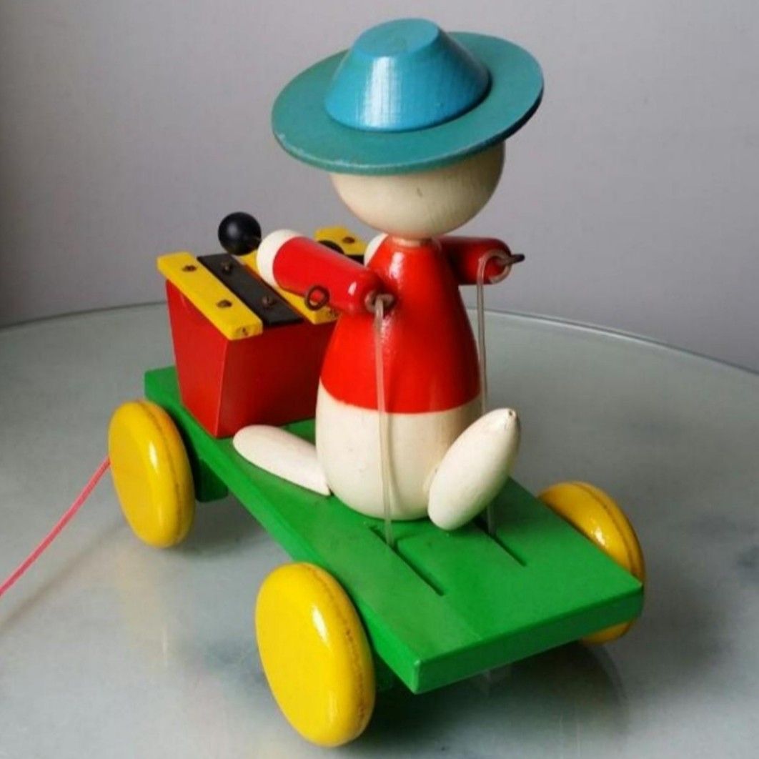 Vintage Wooden Xylophone Cat, Hobbies & Toys, Memorabilia