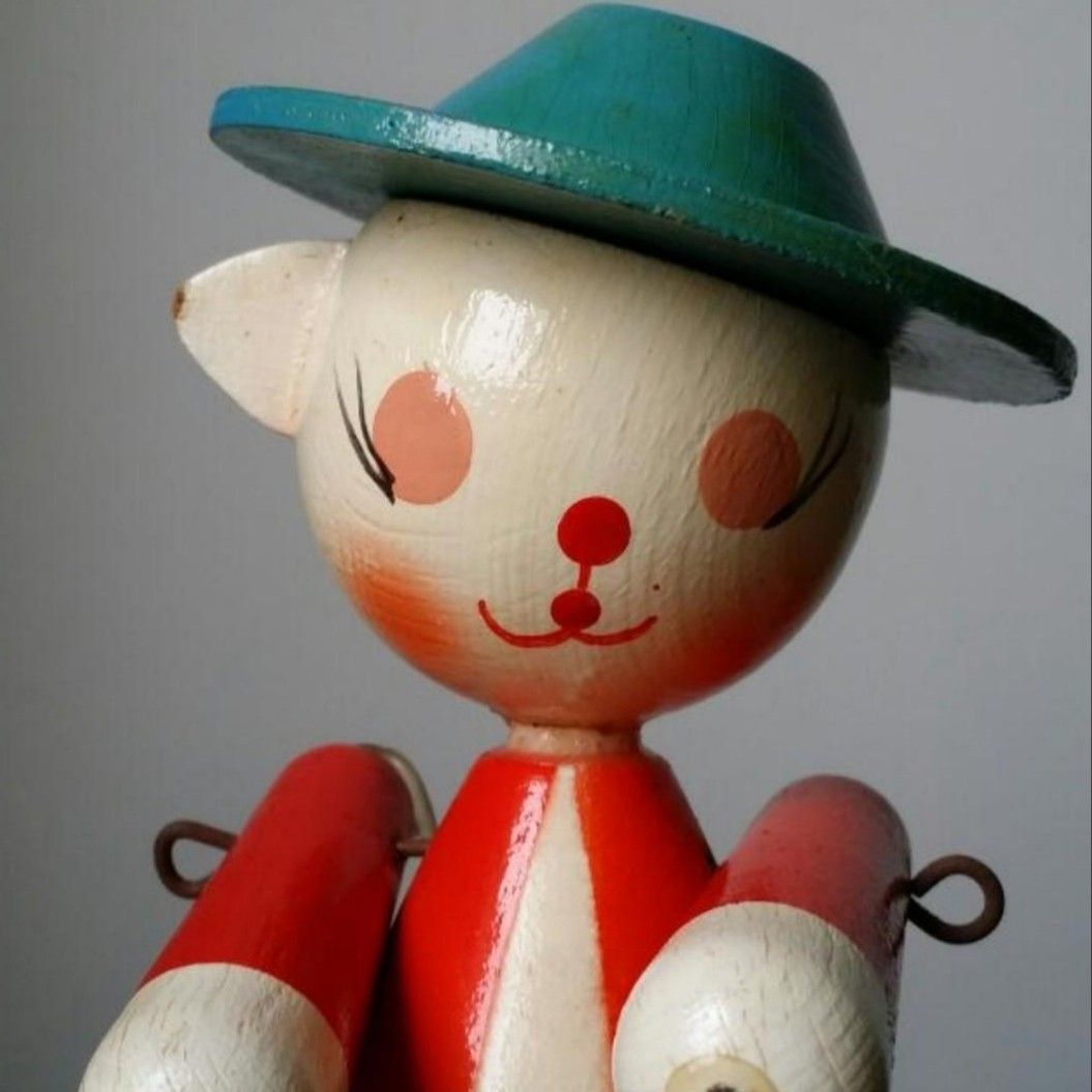 Vintage Wooden Xylophone Cat, Hobbies & Toys, Memorabilia