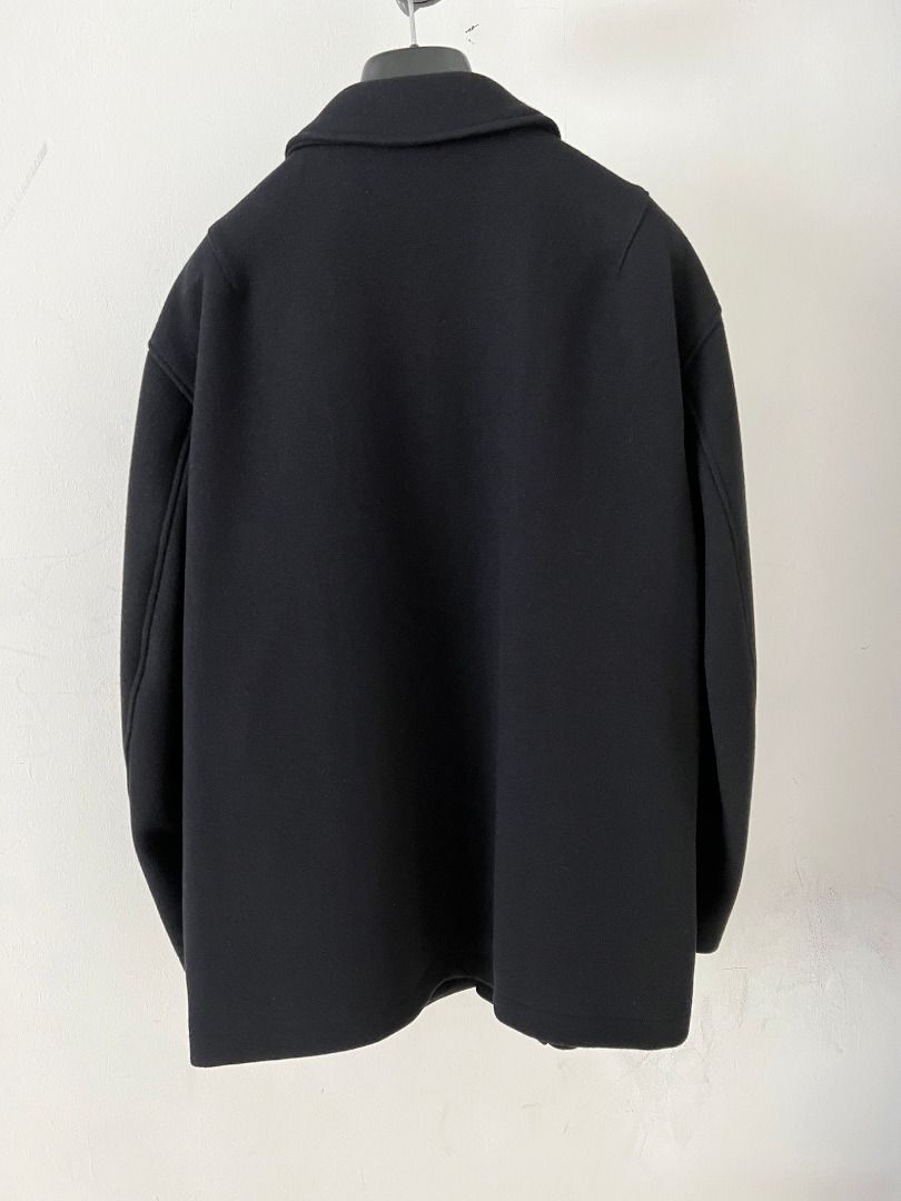 Wellder Boxy Car Coat (Black), 男裝, 外套及戶外衣服- Carousell
