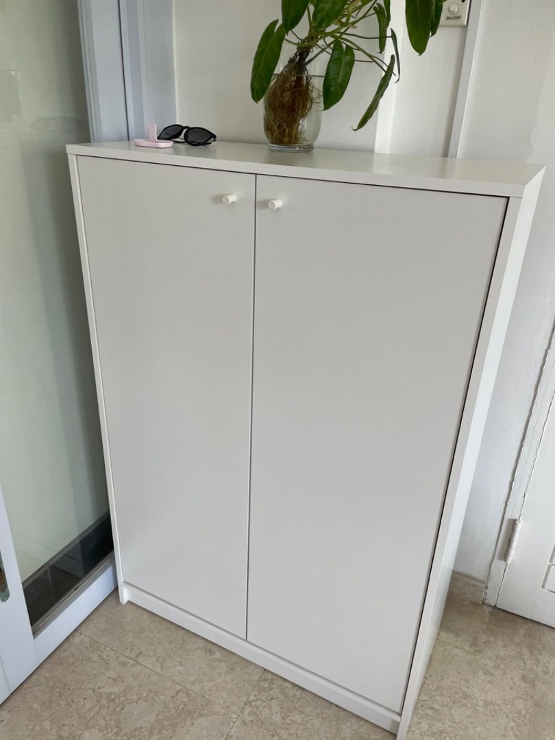 White Shoe Cupboard Furniture Home Living Furniture Shelves