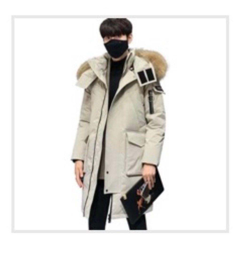 Men's fashion parka coat on sale