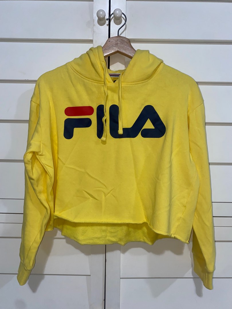 Fila yellow hoodie top