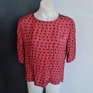 Women's size M 'SCOTCH & SODA' Gorgeous 'Fortune Favours The Brave' star top EUC