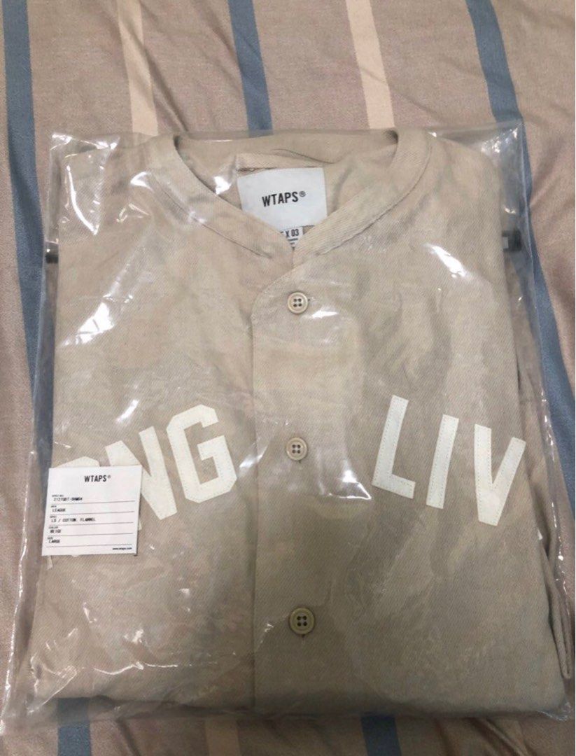 21aw WTAPS    LEAGUE LS COTTON ベースボールシャツ WTAPS LEAGUE 02/LS/COTTON ベースボールシャツ Mサイズ