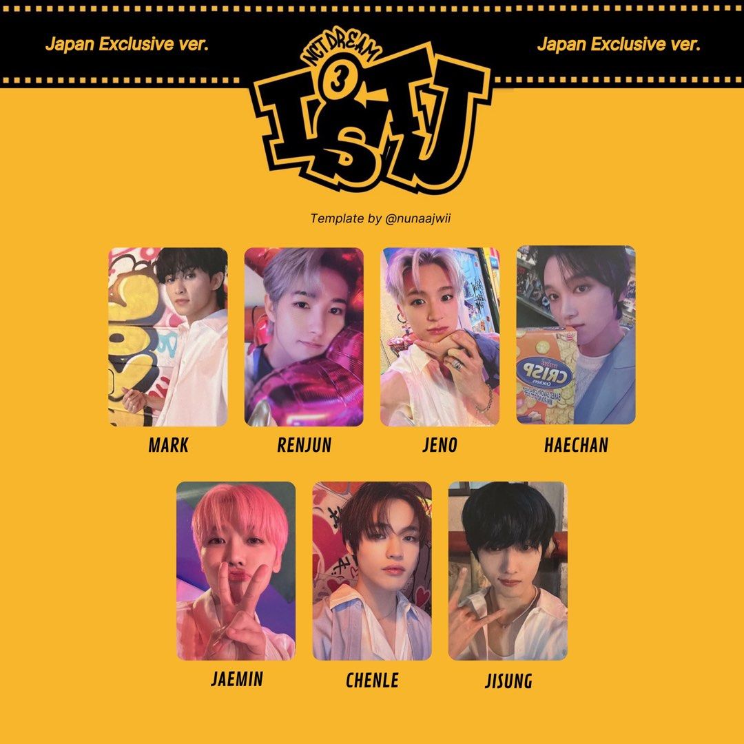 NCTDREAM マーク ヘチャン ケミ ユニット トレカ ISTJ mu-mo NCTDREAM